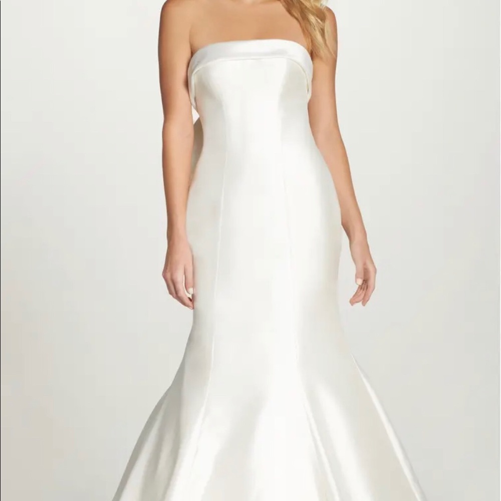 Sareh Nouri Peony Strapless Wedding Gown with Bow
